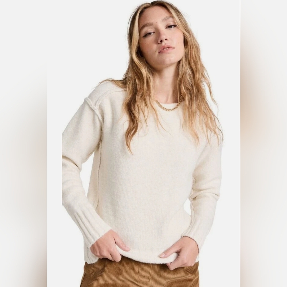 We The Free Cream Crew Neck Sweater